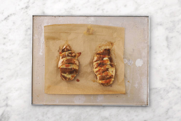 Bake the chicken
