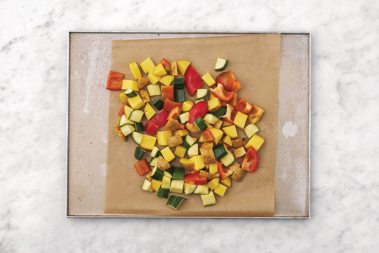 Roast the veggies