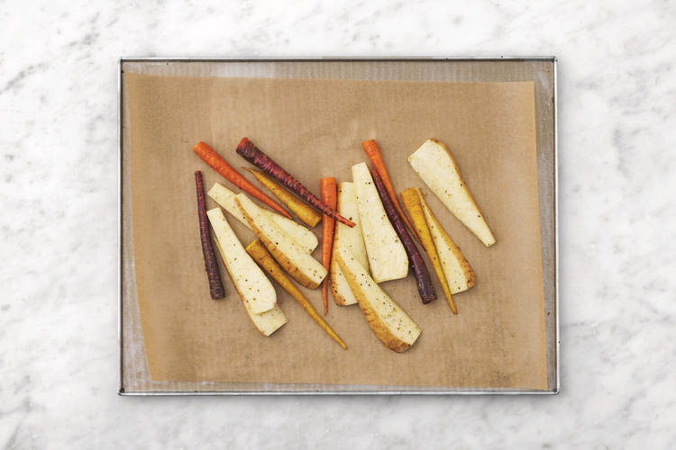 Roast the veggies