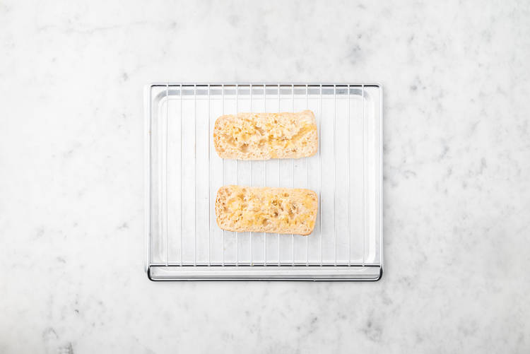 Toast the ciabattas