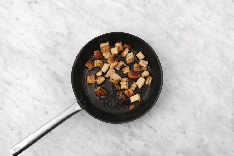 Cook the pork belly