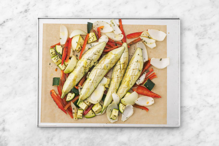 Roast the veggies