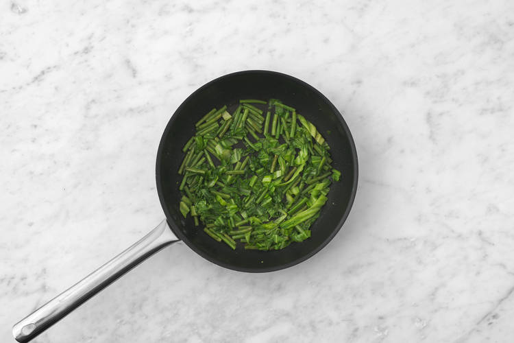 Cook the veggies