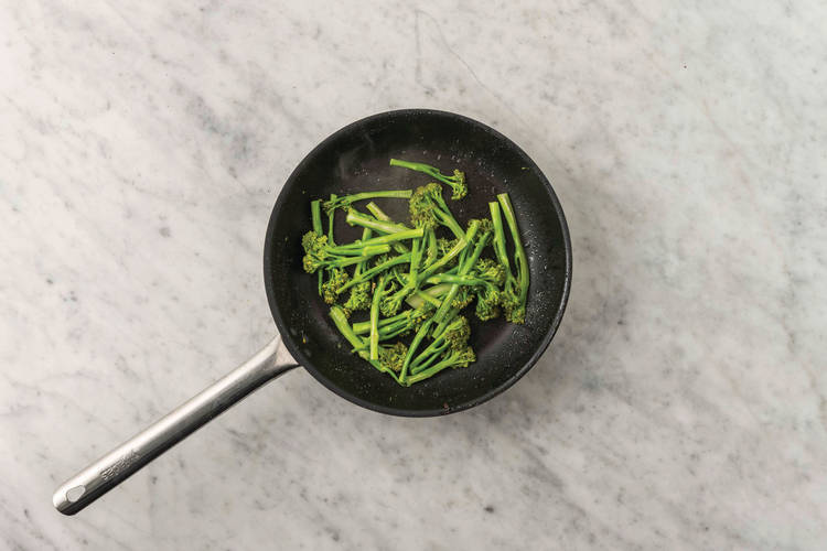 Cook the baby broccoli 