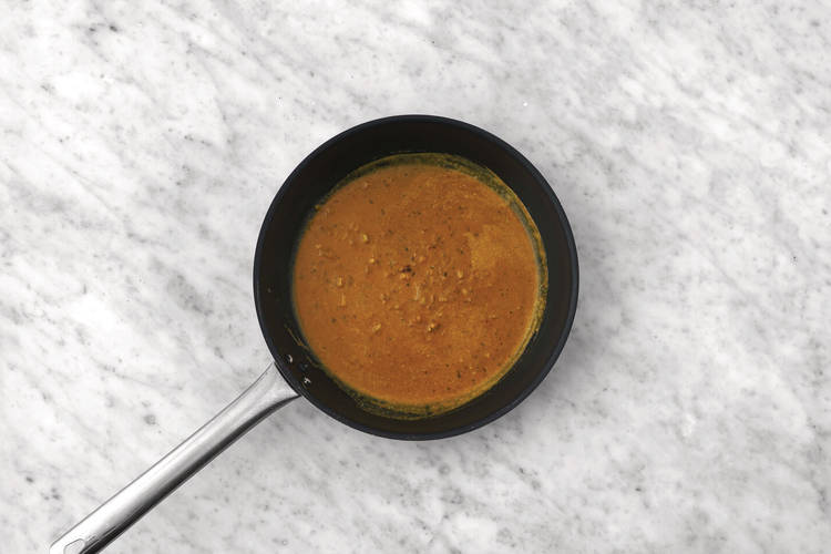 Make the Indian coconut sauce