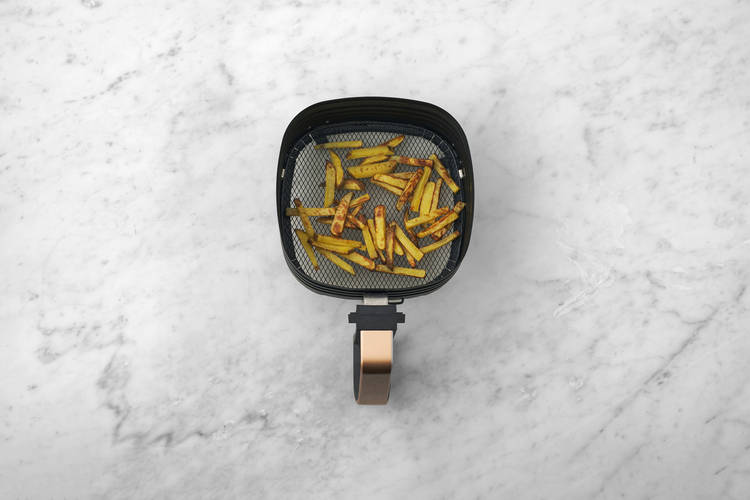 Cook the fries