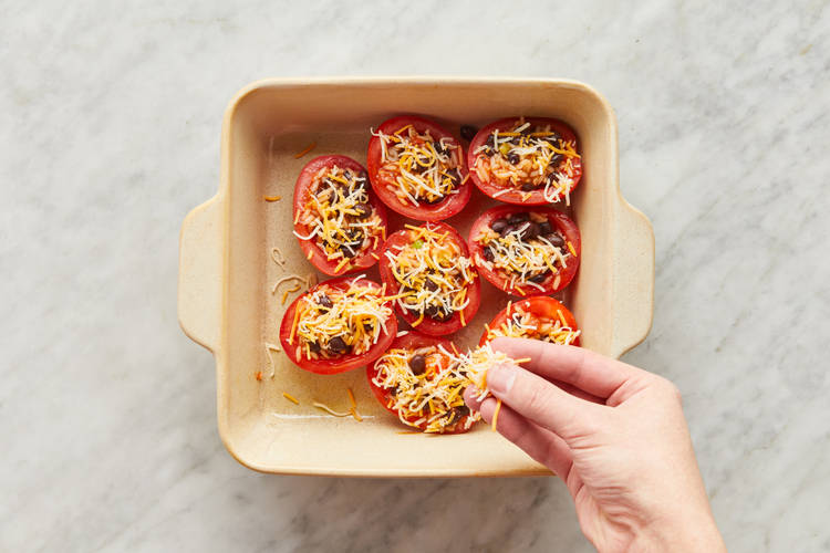 Finish Filling & Bake Tomatoes