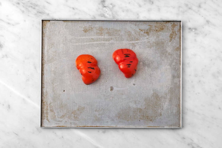 Grill peppers