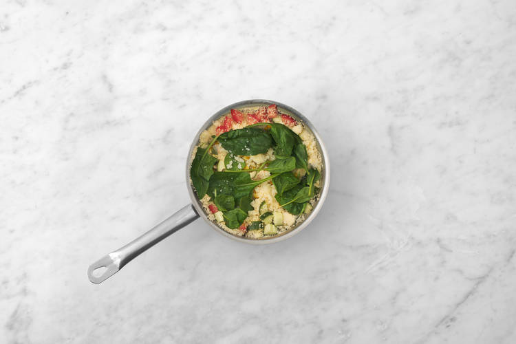 Toss the couscous salad