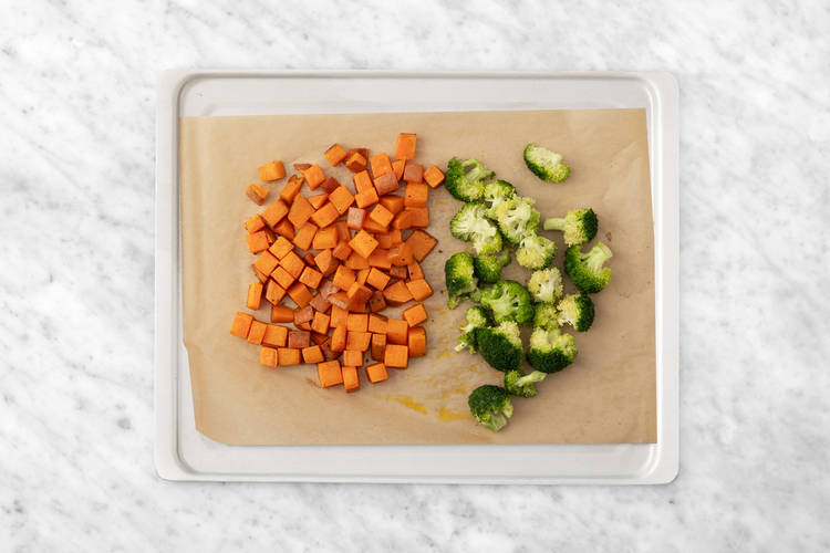Roast the veggies