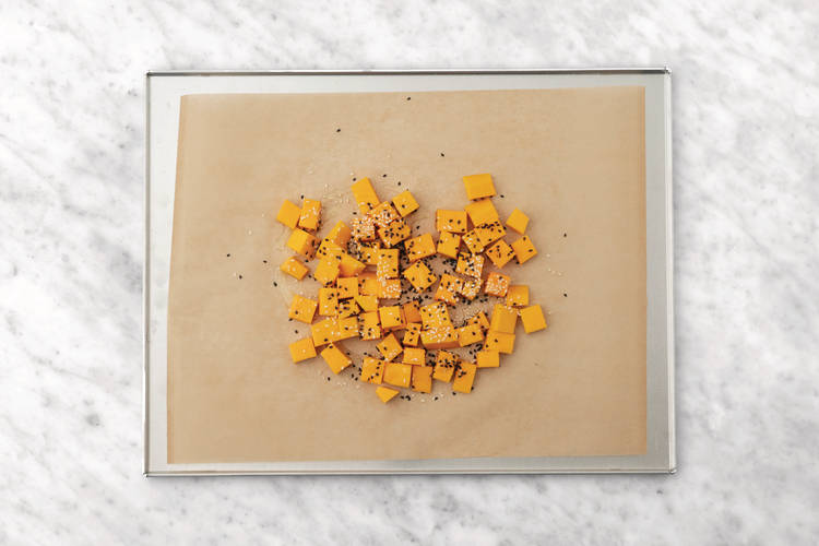 Roast the sweet potato