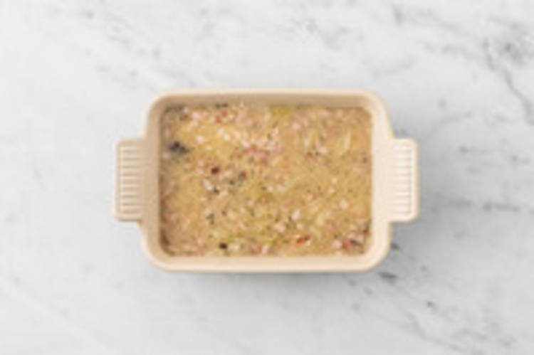 Bake the risotto