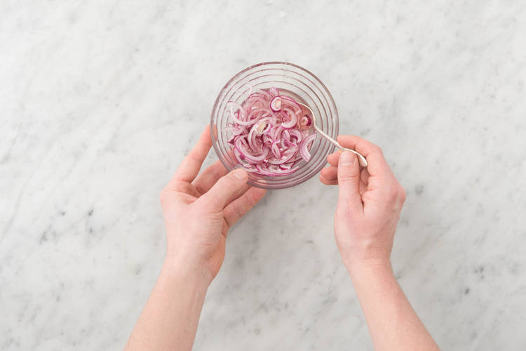 Make the pickled onion