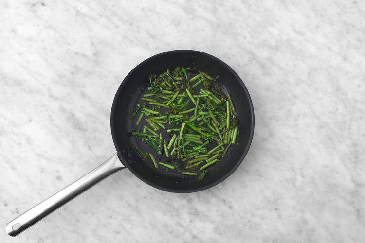 Cook the greens