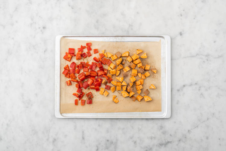 Roast the veggies