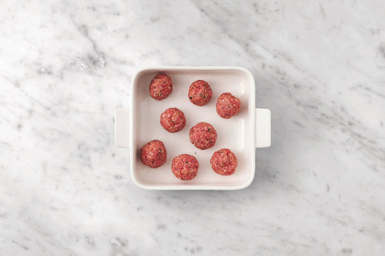Bake the meatballs