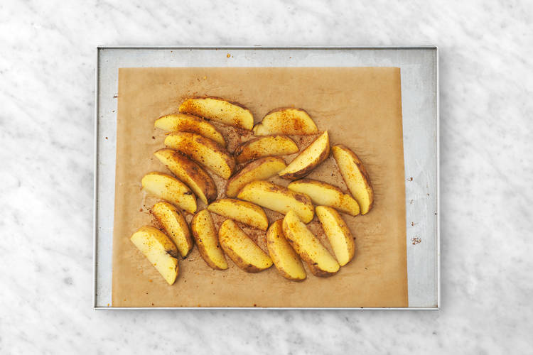 Bake the wedges