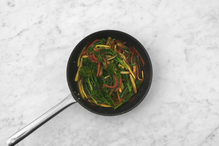 Cook the veggies