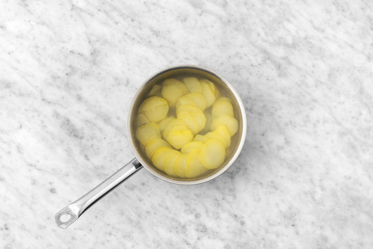 Start the dauphinoise potatoes