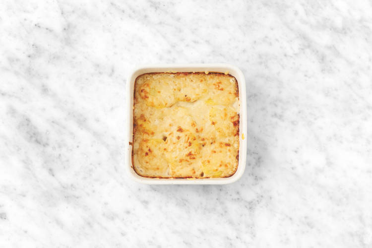 Bake the dauphinoise potatoes