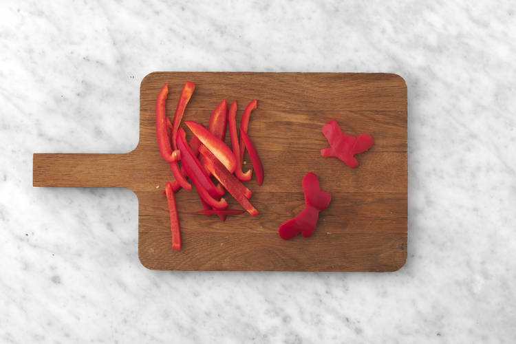 Prepara el pimiento