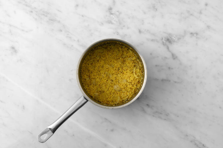 Make the onion couscous