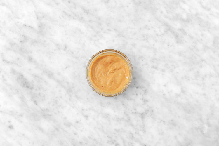 Make the dressing & assemble the salad