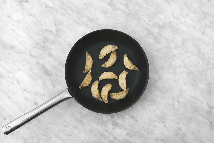 Cook the potstickers