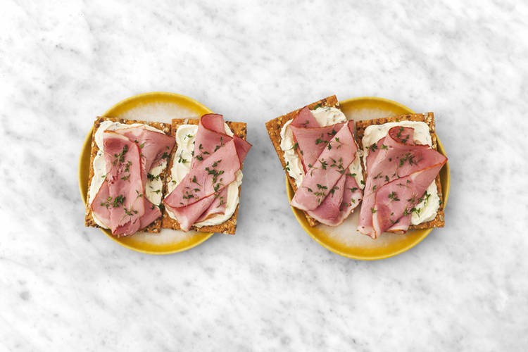 Optie 1: Ham en kruidenroomkaas