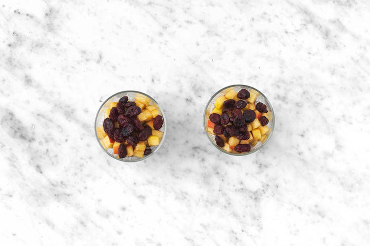 Variatie 2: Appel en rozijnen (2 porties)