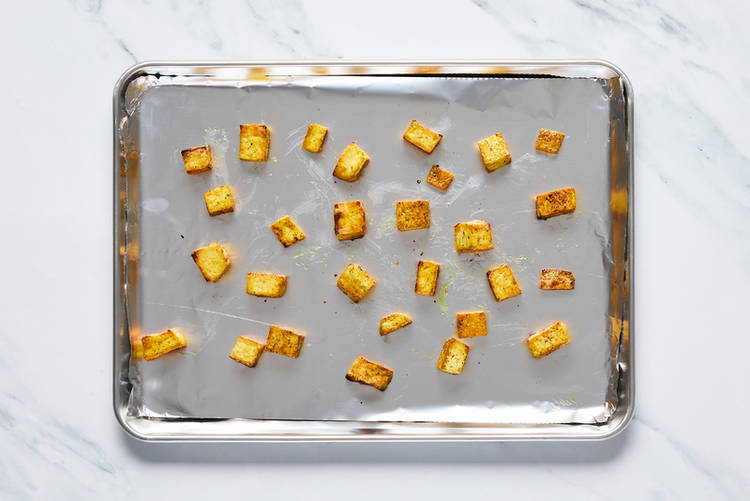 Prep and broil tofu