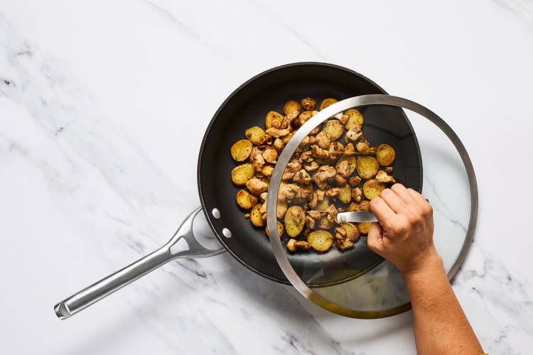 START POTATOES & CHICKEN