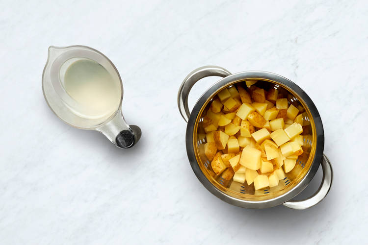 FINISH PREP & COOK POTATOES