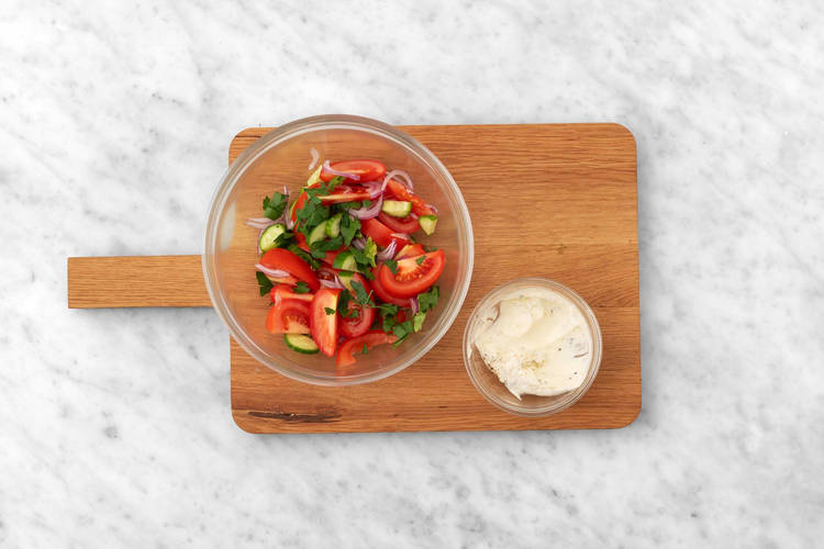 Préparer la salade