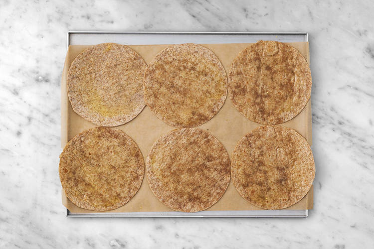 Enfourner les tortillas