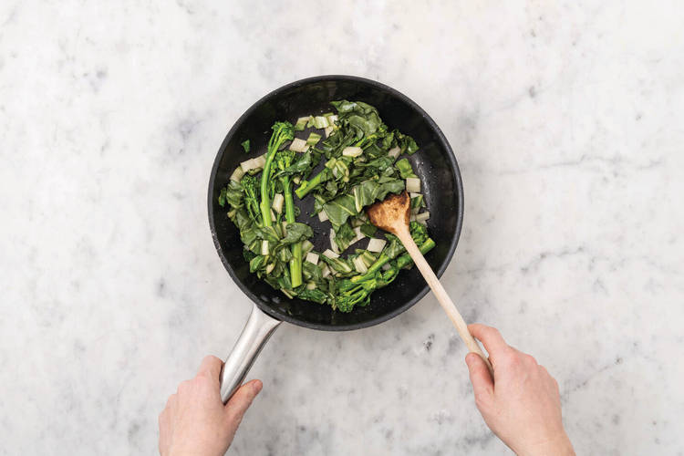 Cook the greens