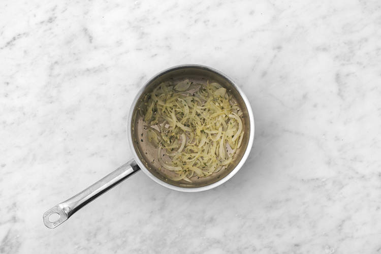 Caramelise the onion