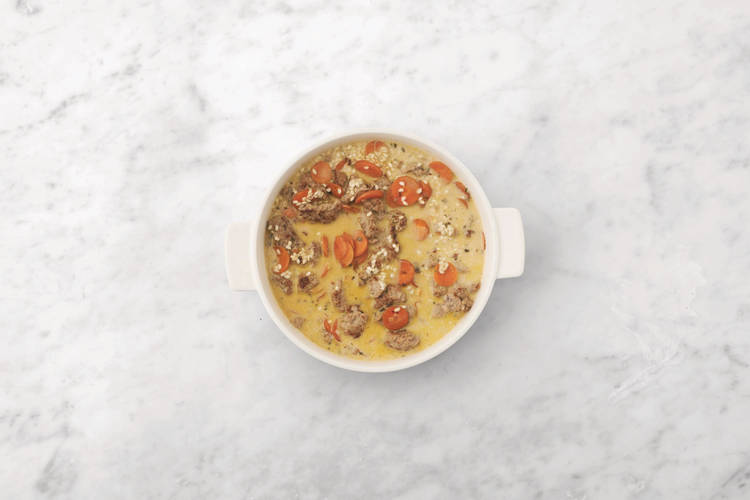 Bake the risotto