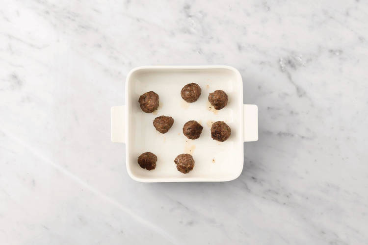 Bake the meatballs
