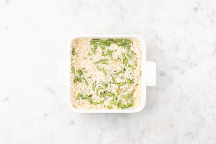 Bake the risotto 