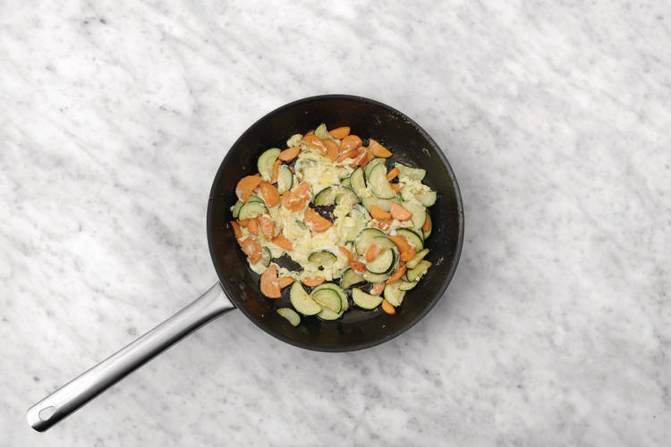 Cook the veggies