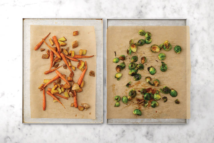Roast the veggies