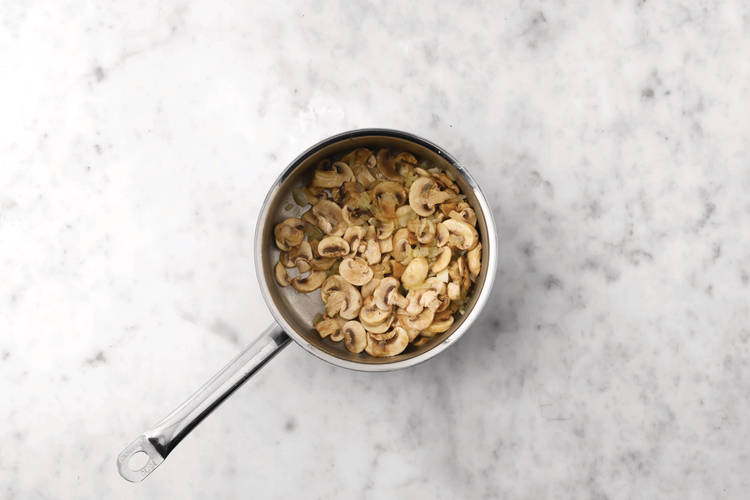Cook mushrooms