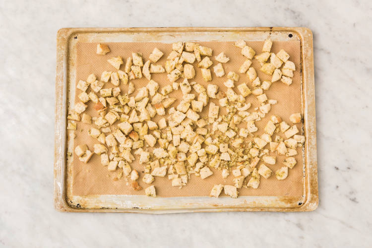 Bake the croutons