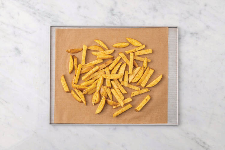 Bake the fries