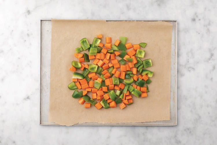 Roast the veggies