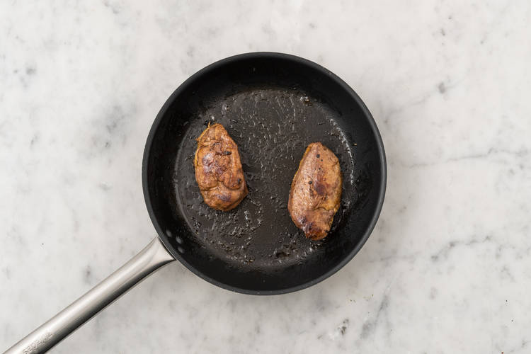 Sear the duck