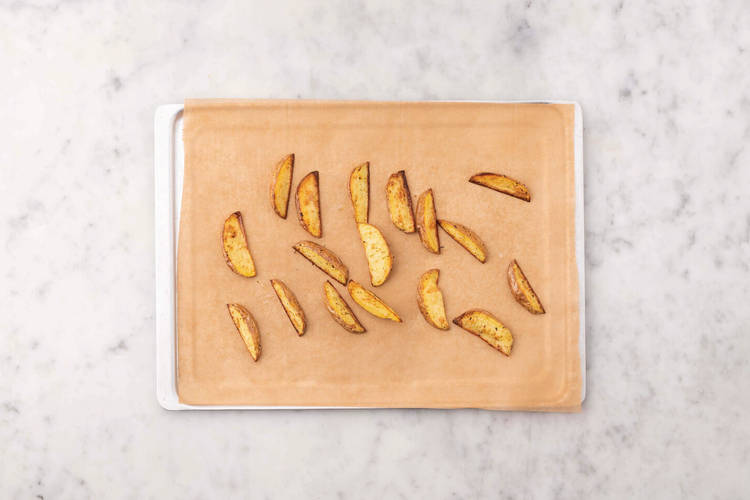 Bake the wedges