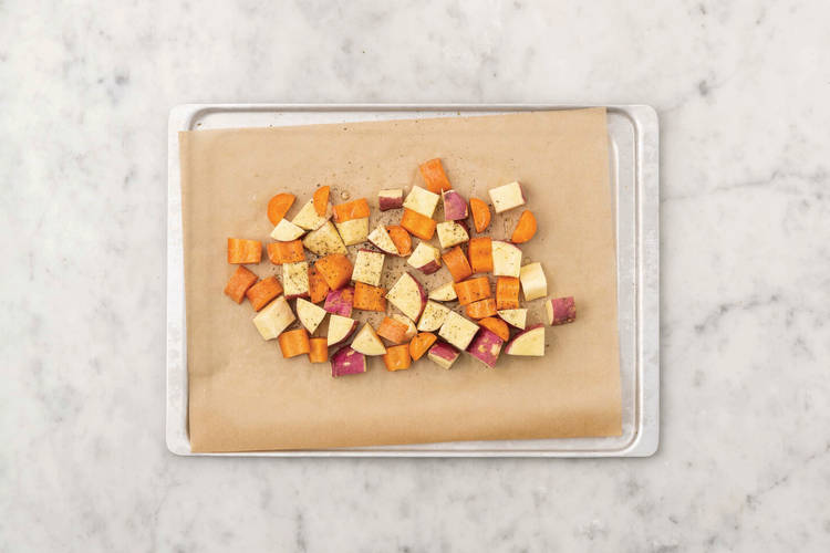 Roast the veggies