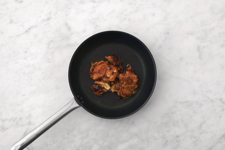 Glaze the chicken
